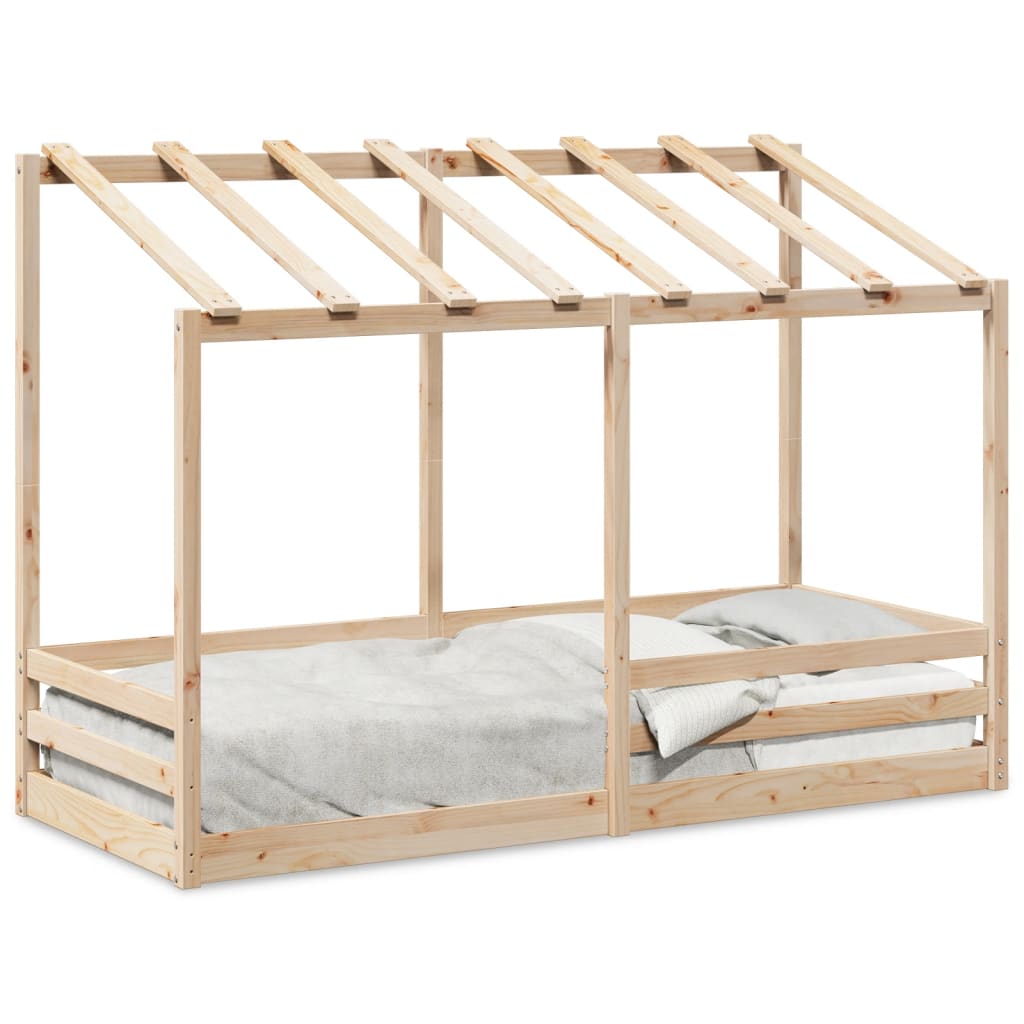 Lit montessori Cabane avec toit LUNE