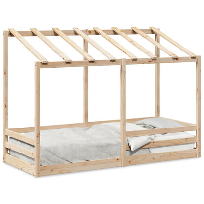 Lit montessori Cabane avec toit LUNE