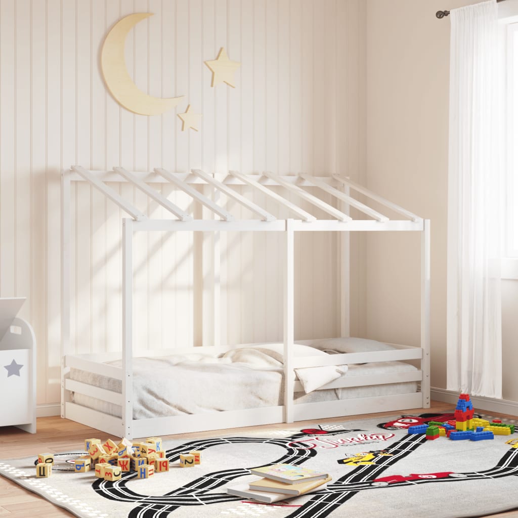 Lit montessori Cabane avec toit LUNE
