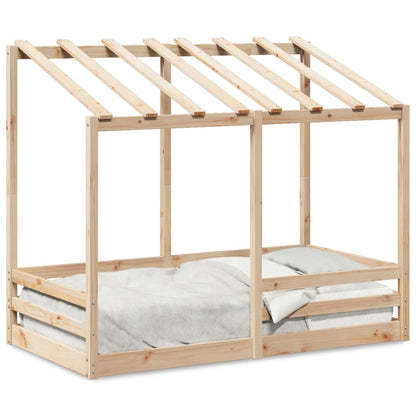 Lit montessori Cabane avec toit LUNE