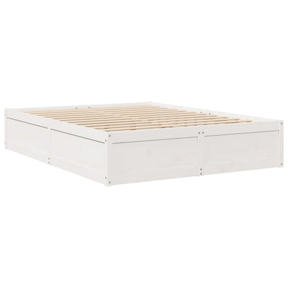 Pack lit blanc et matelas PAQUITO 140x200cm