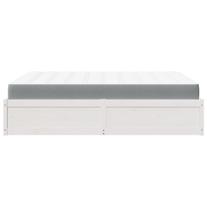 Pack lit blanc et matelas PAQUITO 140x200cm