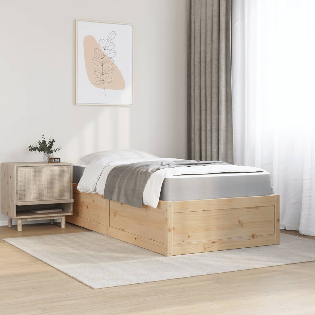 Pack lit et matelas PAQUITO 90x190cm