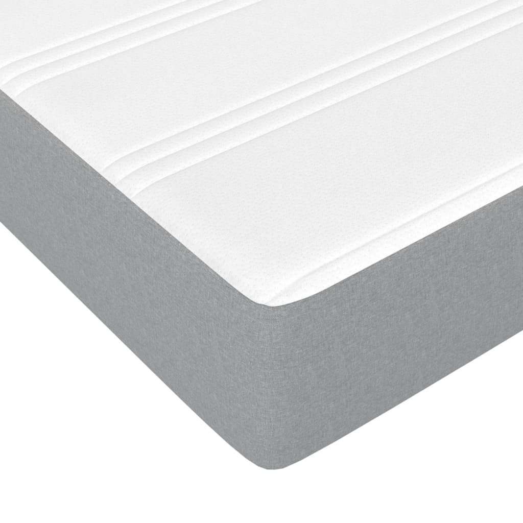 Pack lit blanc et matelas PAQUITO 90x190cm