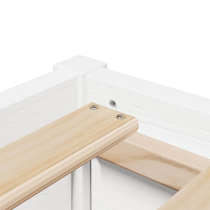 Pack lit blanc et matelas PAQUITO 90x190cm