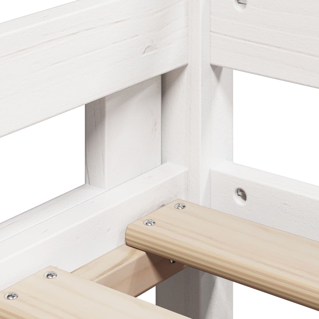 Letto alto con tetto 75x190 cm in legno di pino solido