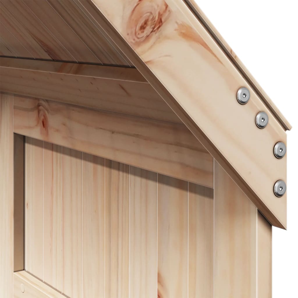 Letto alto con tetto 75x190 cm in legno di pino solido