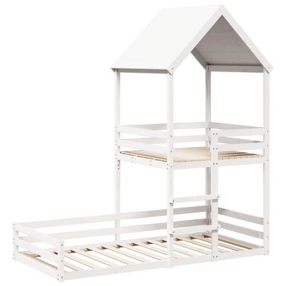 Lit montessori avec cabane de jeu perchée ZACK