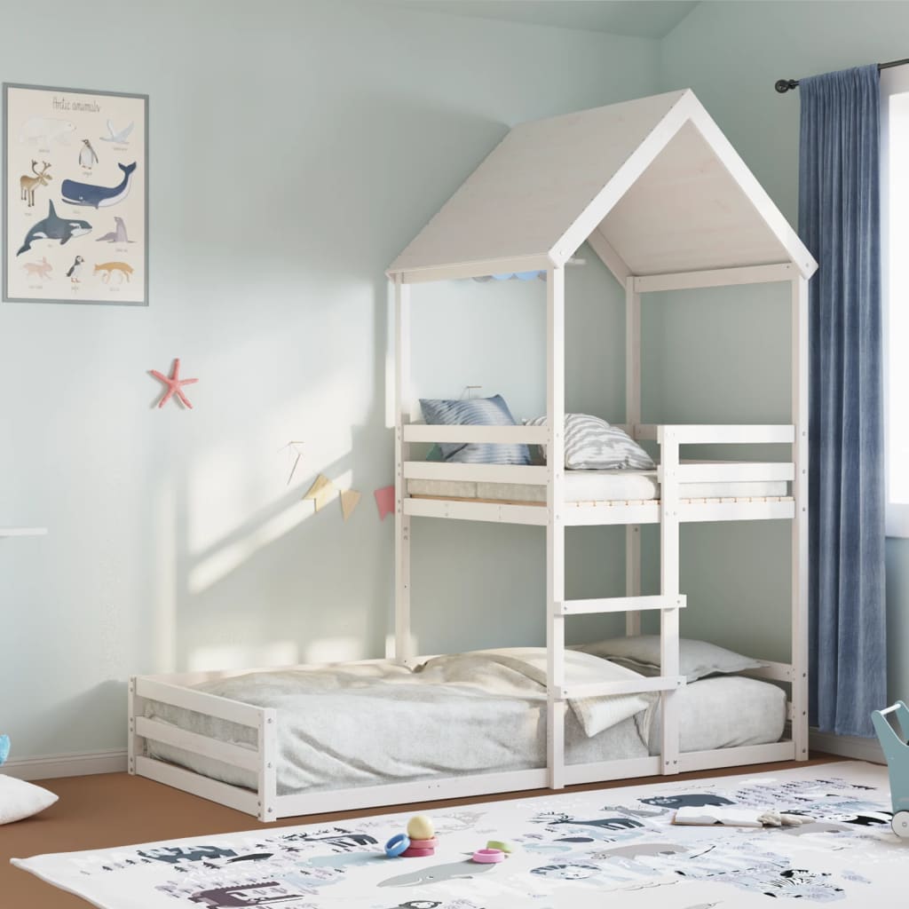 Lit montessori avec cabane de jeu perchée ZACK