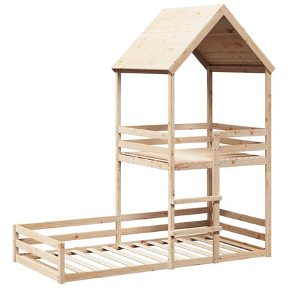 Lit montessori avec cabane de jeu perchée ZACK