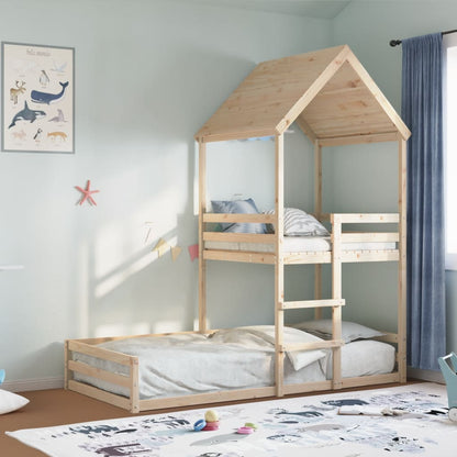Lit montessori avec cabane de jeu perchée ZACK
