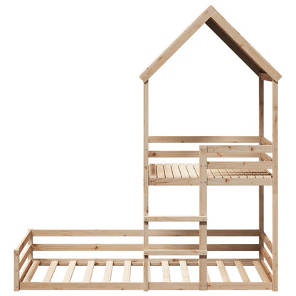 Lit montessori avec cabane de jeu perchée ZACK