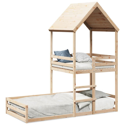 Lit montessori avec cabane de jeu perchée ZACK