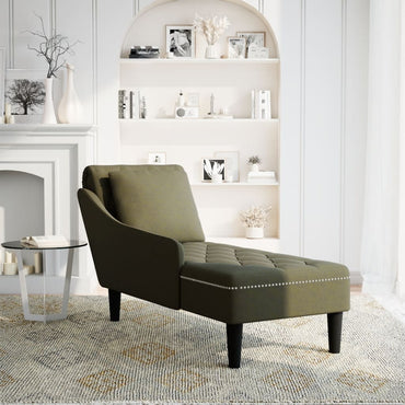 Long armchair and cushion/armrest law green army imitation leather
