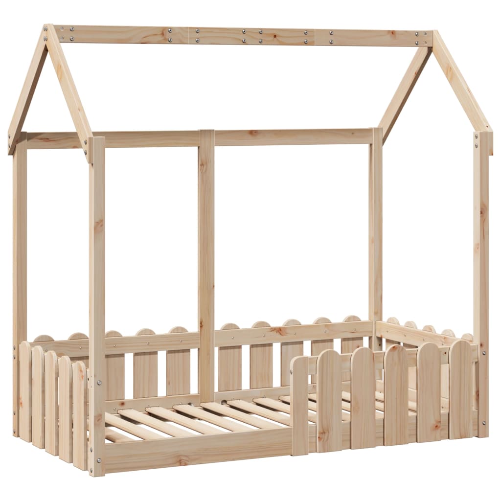 Farmetto del letto per bambini 70x140 cm in legno di pino solido