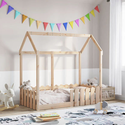 Farmetto del letto per bambini 70x140 cm in legno di pino solido