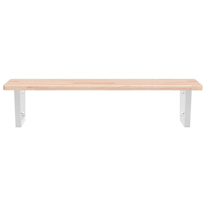 Steel wall shelf steel and solid oak wood