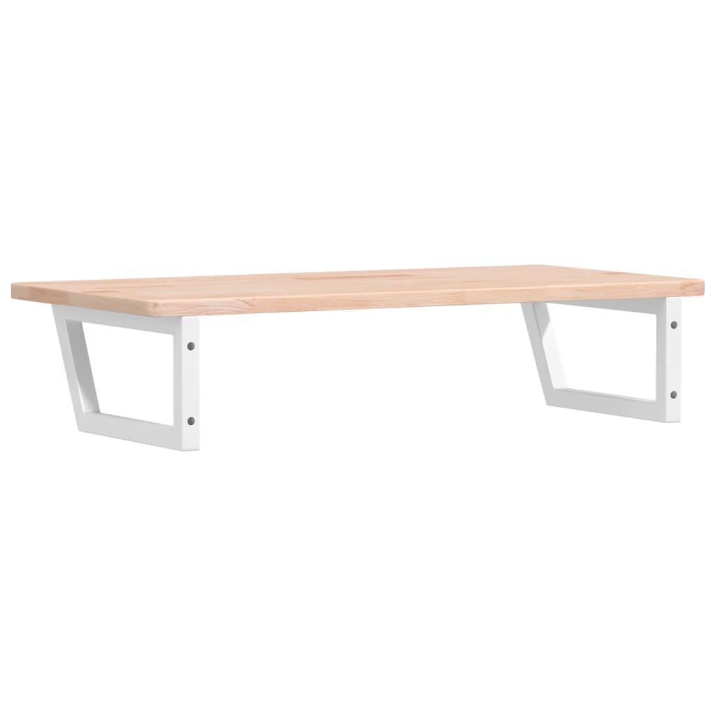 Steel wall shelf steel and solid oak wood