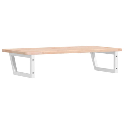 Steel wall shelf steel and solid oak wood