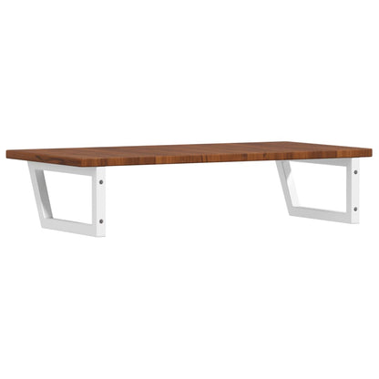 Steel wall shelf steel and solid oak wood