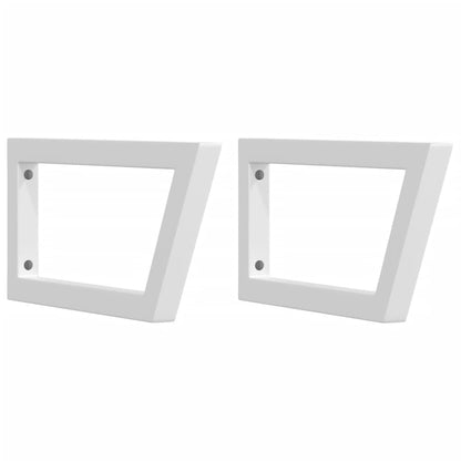Steel wall shelf steel and solid oak wood