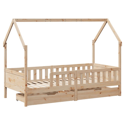 Lit Cabane avec matelas et 2 tiroirs VOLTAIRE