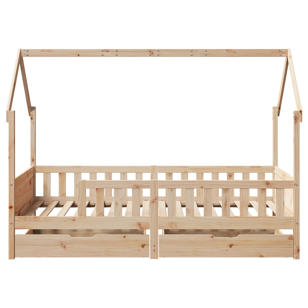 Lit Cabane avec matelas et 2 tiroirs VOLTAIRE