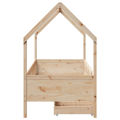 Lit Cabane avec matelas et 2 tiroirs VOLTAIRE