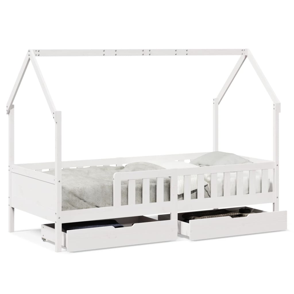 Lit Cabane avec matelas et 2 tiroirs VOLTAIRE