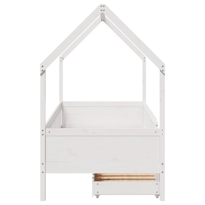 Lit Cabane avec matelas et 2 tiroirs VOLTAIRE