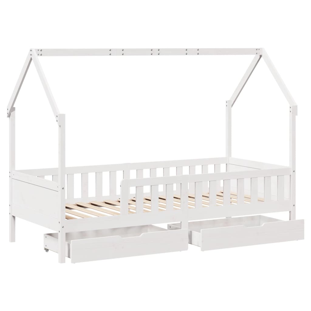 Lit Cabane avec matelas et 2 tiroirs VOLTAIRE