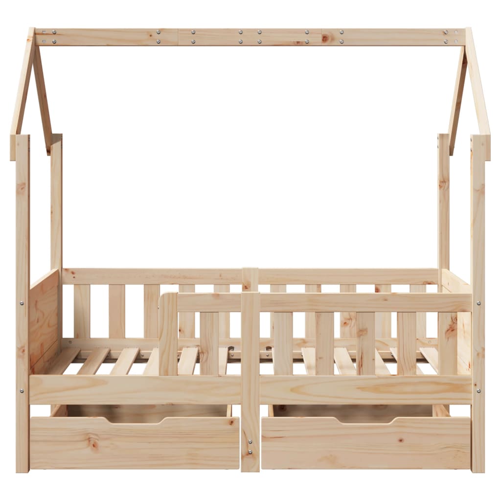 Lit Cabane avec matelas et 2 tiroirs VOLTAIRE