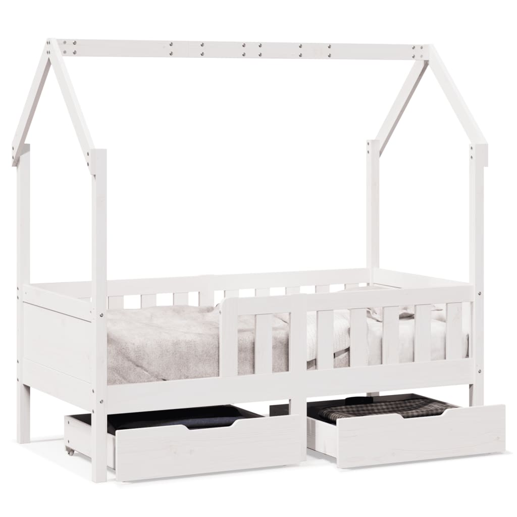 Lit Cabane avec matelas et 2 tiroirs VOLTAIRE