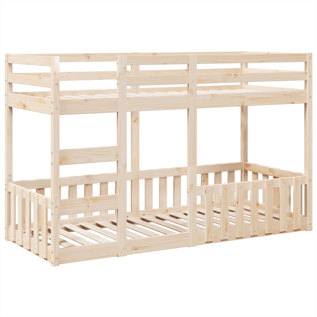 Litera de 90x190 cm de madera de pino sólido