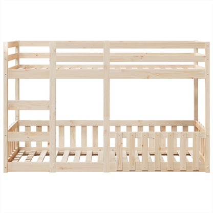 Litera de 90x190 cm de madera de pino sólido