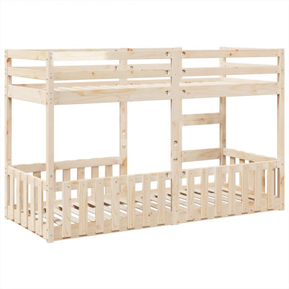 Litera de 90x190 cm de madera de pino sólido