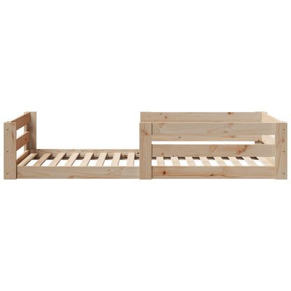 Lit montessori au sol TWIX en pin massif