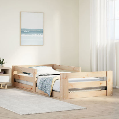 Lit montessori au sol TWIX en pin massif