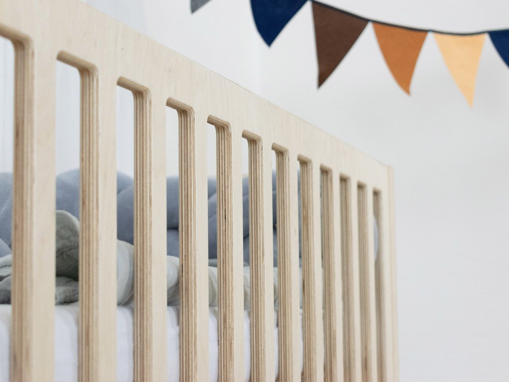 Baby bed with Nappy bars