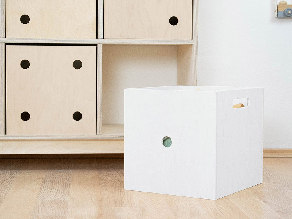 Dados de caja de almacenamiento de madera