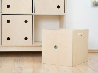 Dados de caja de almacenamiento de madera