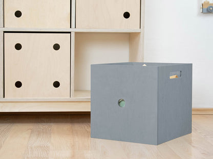 Dados de caja de almacenamiento de madera