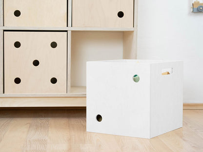 Dados de caja de almacenamiento de madera