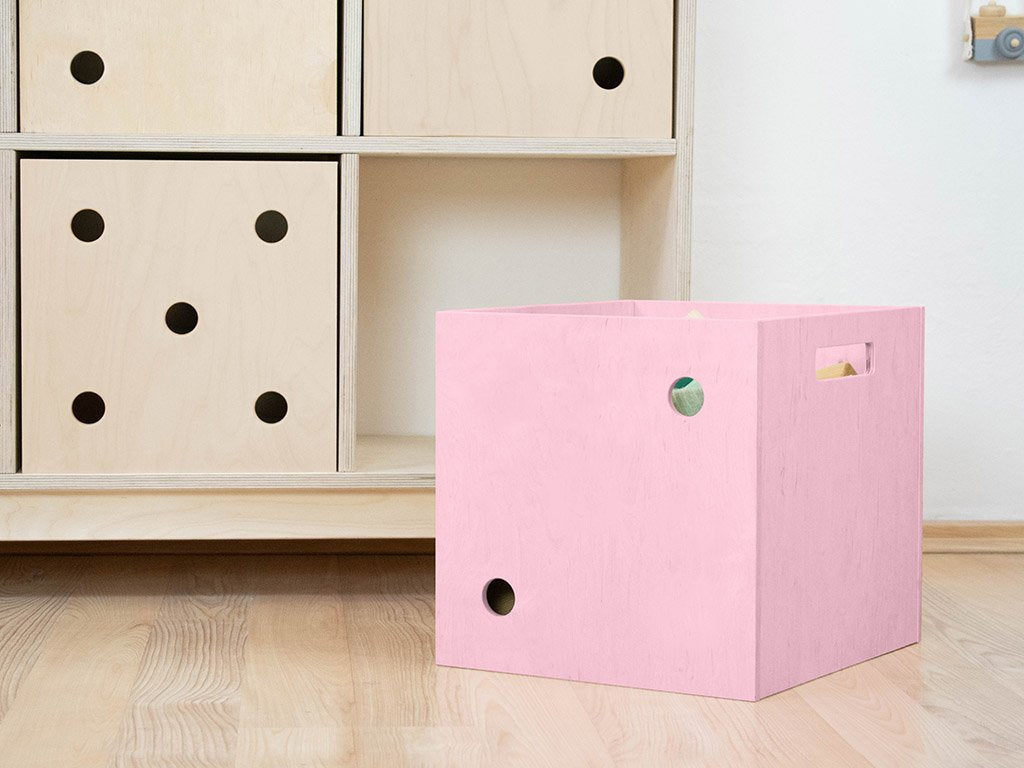 Dados de caja de almacenamiento de madera