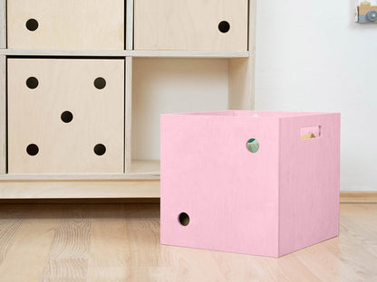 Dados de caja de almacenamiento de madera