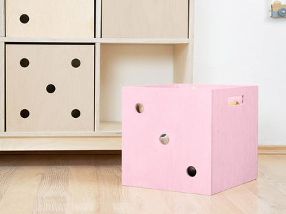 Dados de caja de almacenamiento de madera