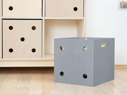 Dados de caja de almacenamiento de madera