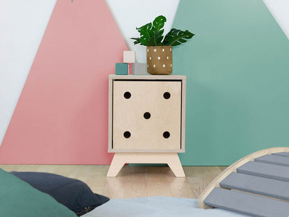 Dados de caja de almacenamiento de madera