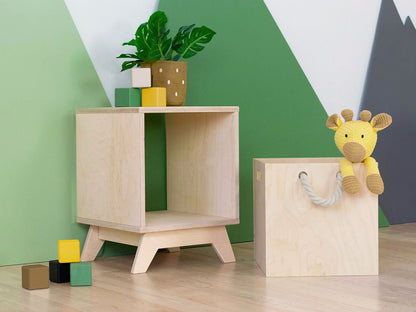 Boîte de rangement en bois BOKS avec corde