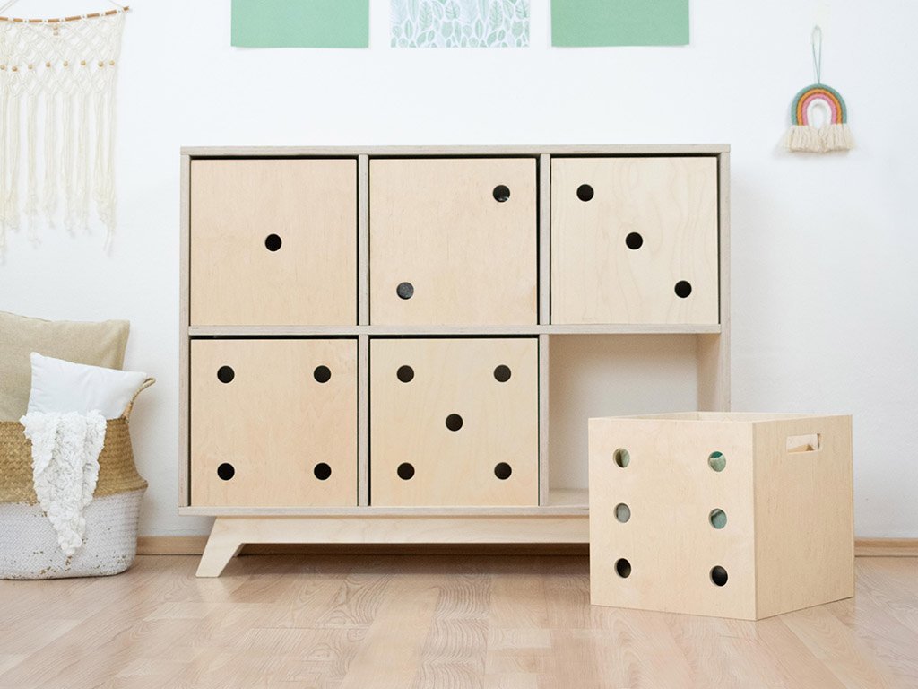 Mensola in legno NABOKSY 2x3 con gambe